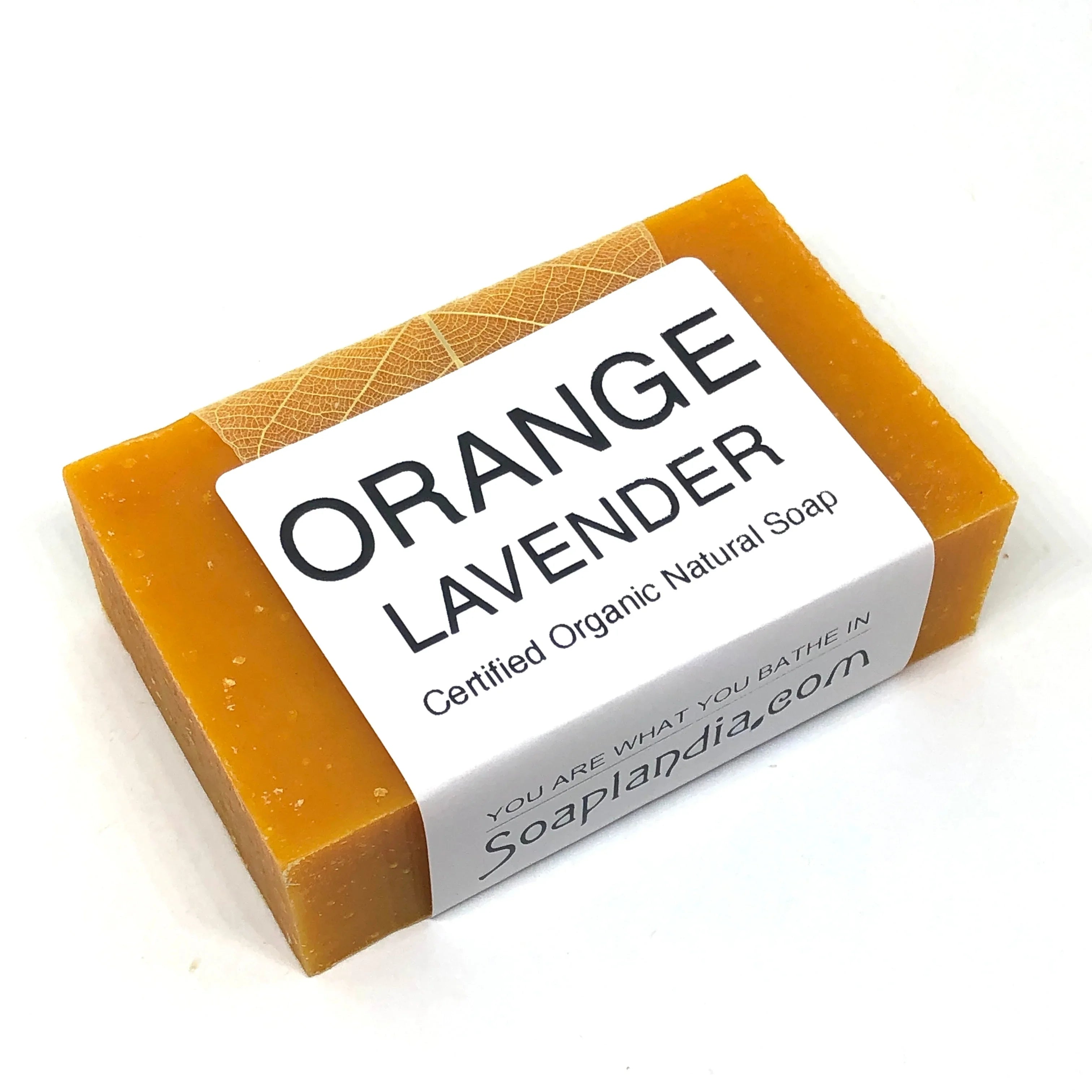 Soaplandia Orange Lavender Bar Soap, Organic