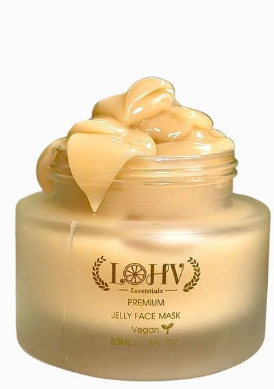 LOHV ESSENTIALS PREMIUM 100% VEGAN Rejuvenating JELLY FACE MASK - Image 2
