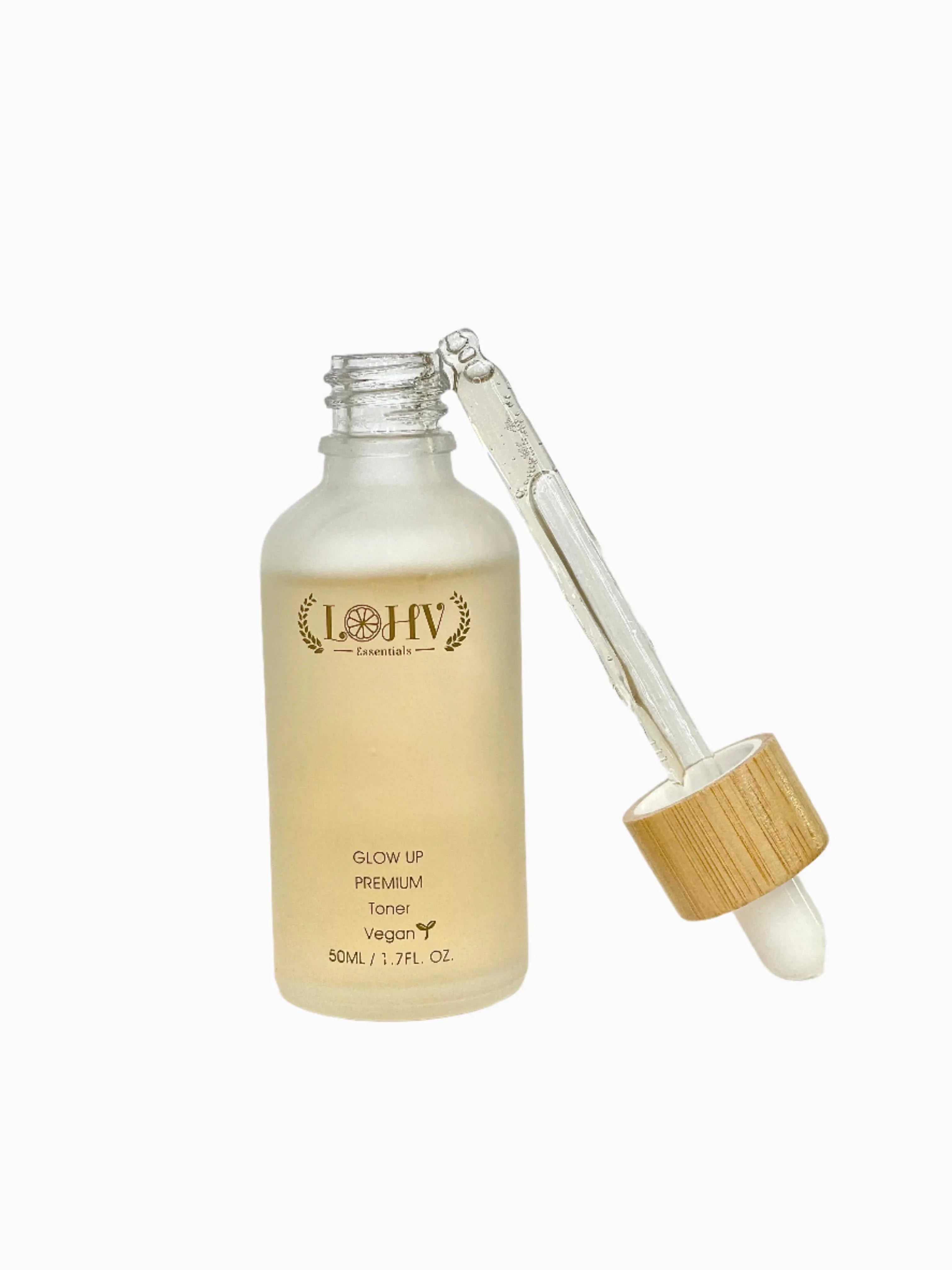 LOHV ESSENTIALS PREMIUM 100% VEGAN GLOW UP Toner Serum With Hyaluronic Acid