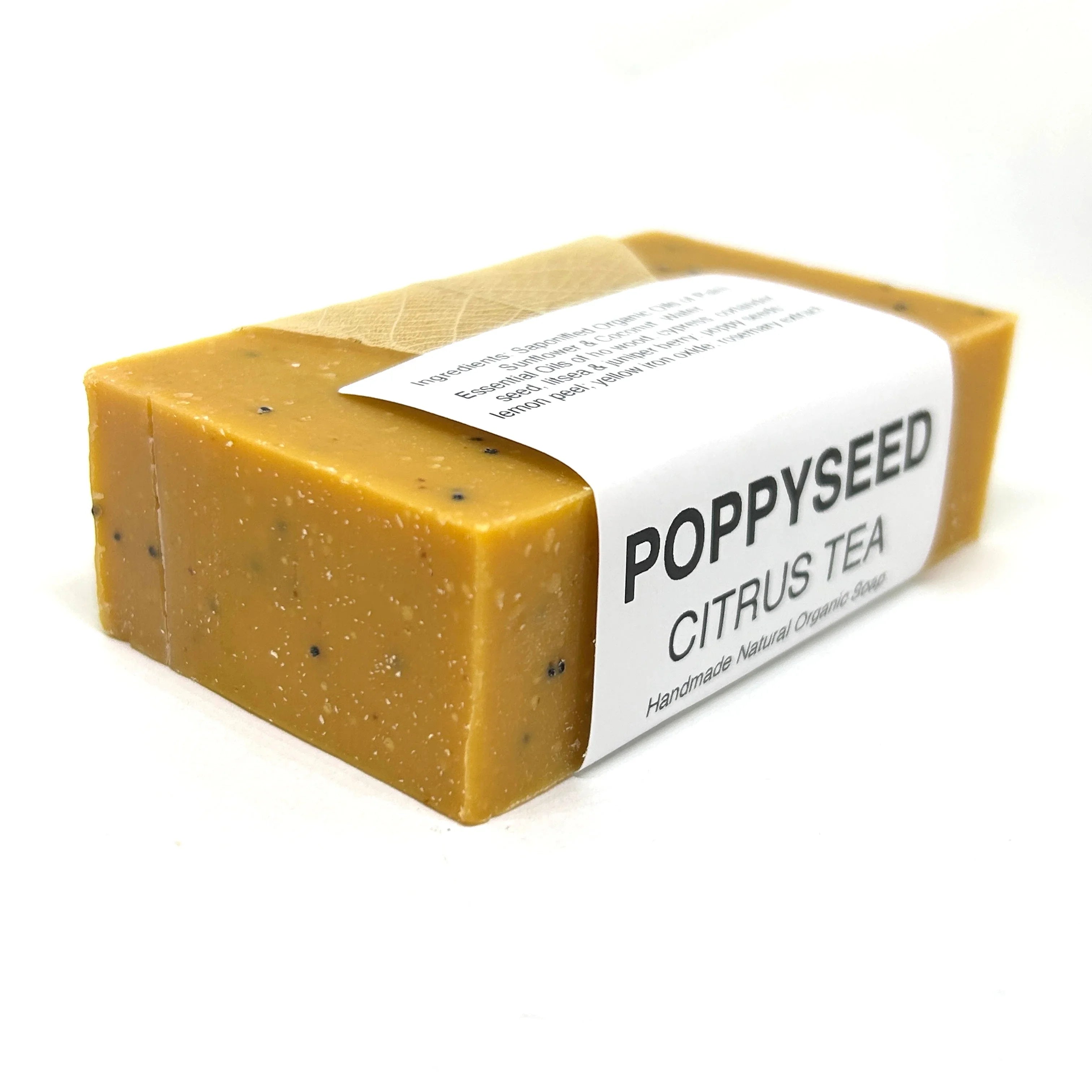 Soaplandia Citrus Poppyseed Bar Soap, Organic
