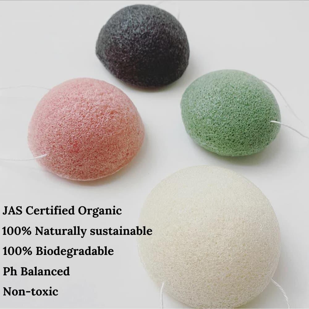 Irawo Beauty Green Tea Konjac Face Sponge