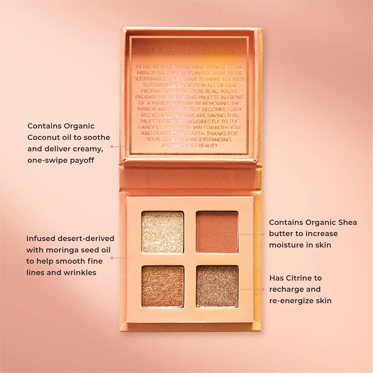 ĀTHR Beauty Citrine Crystal Eyeshadow Quad
