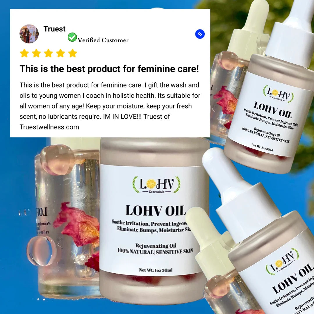 LOHV ESSENTIALS Multi-Purpose PREMIUM Rose Oil For Sensitive Skin