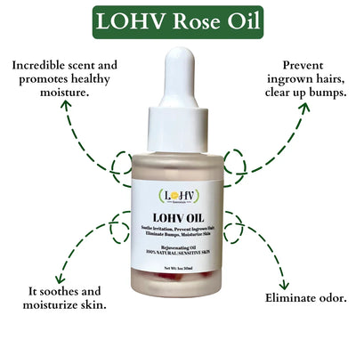 LOHV ESSENTIALS Multi-Purpose PREMIUM Rose Oil For Sensitive Skin - Image 4