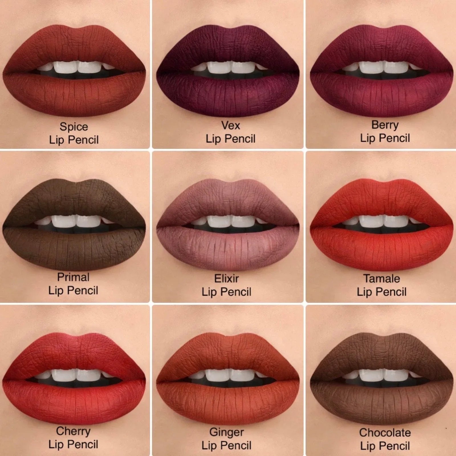 Sydoni RETRACTABLE MATTE LIP PENCILS with SHEA BUTTER