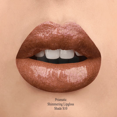 Sydoni SHADE S10 PRISMATIC SHIMMERING LIPGLOSS - Warm Brown with Gold and Pink Shimmer - Image 3