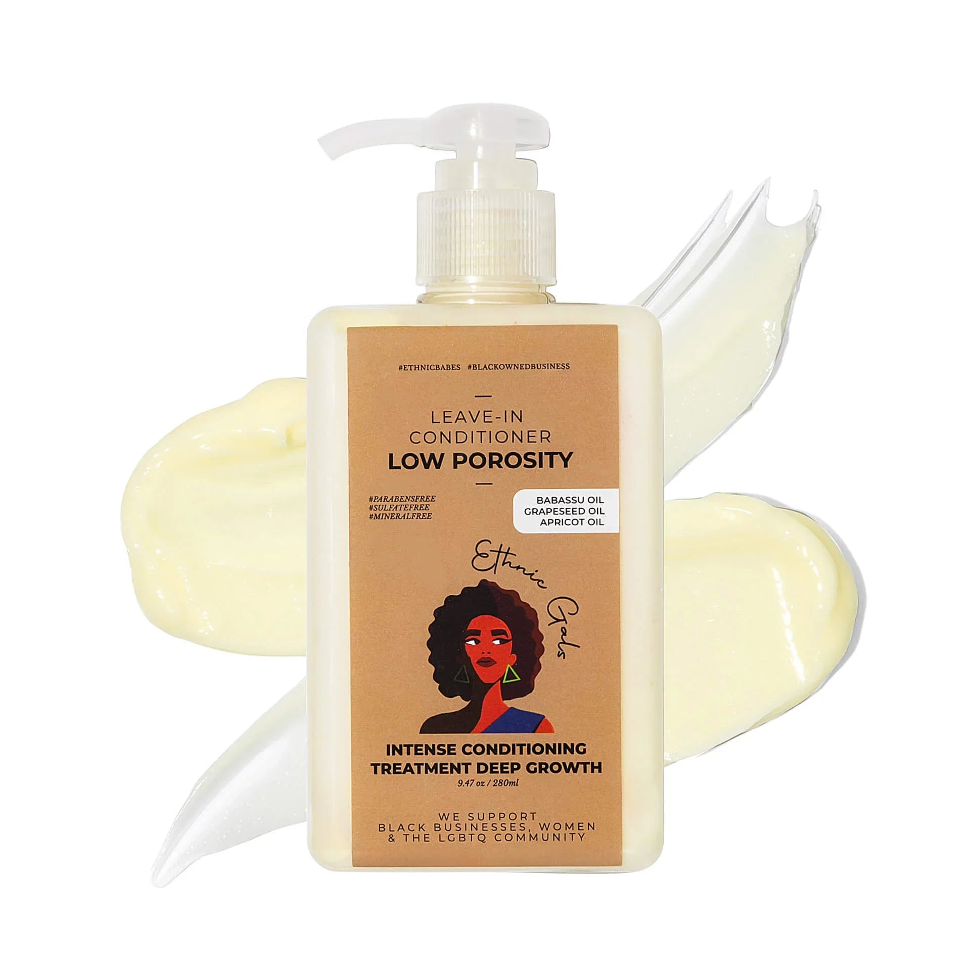 Ethnic Gals Low Porosity Deep Moisture Leave-In Conditioner