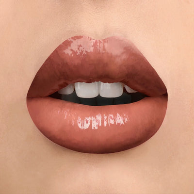 Sydoni SHADE V2-LUSTRE VINYL FINISH LIPGLOSS- Light Beige Brown - Image 3