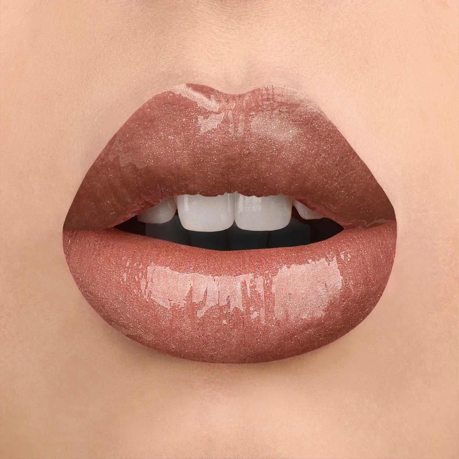 Sydoni SHADE V6 LUSTRE VINYL FINISH LIPGLOSS - Sheer Brown with Light Gold Shimmer