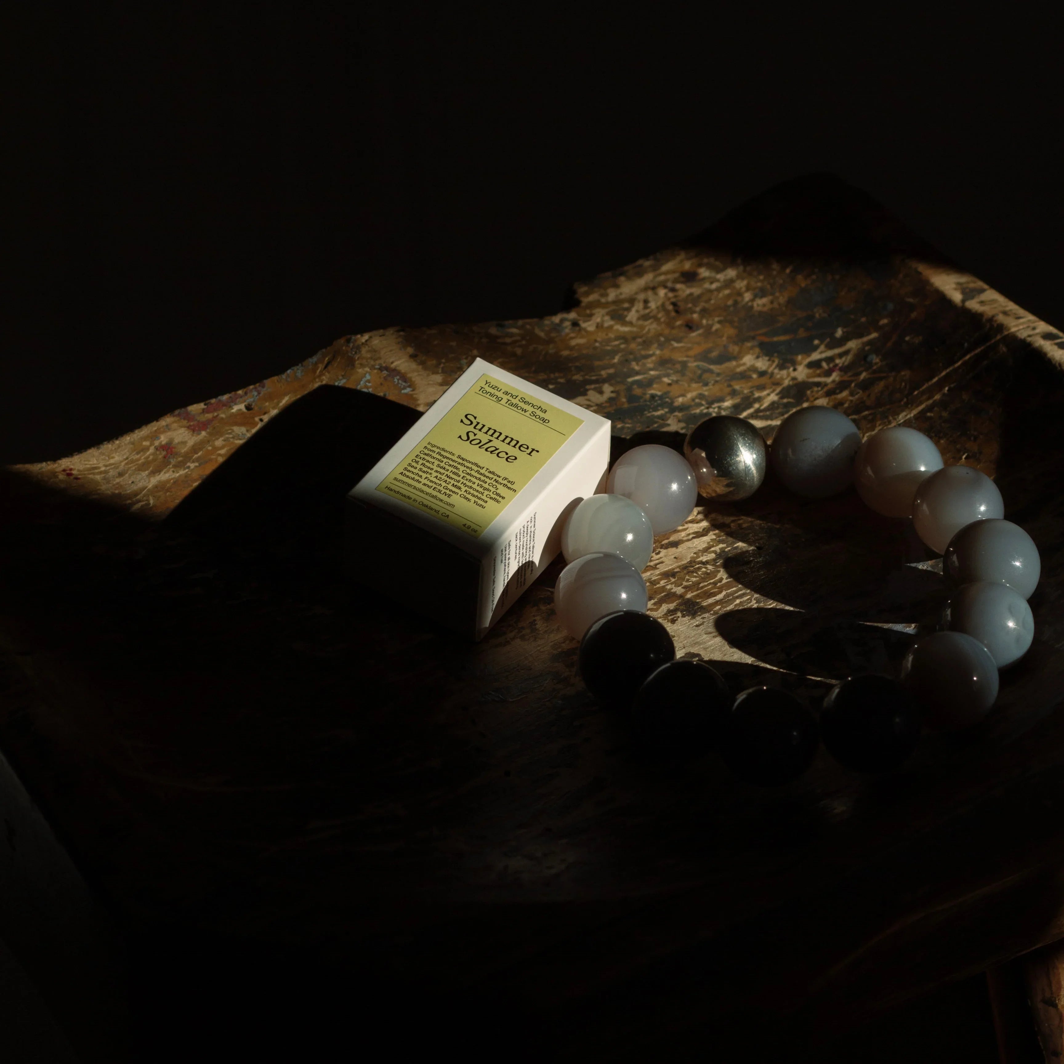 Summer Solace Tallow Yuzu & Sencha Soap – Invigorating Toning Bar with E3Live®