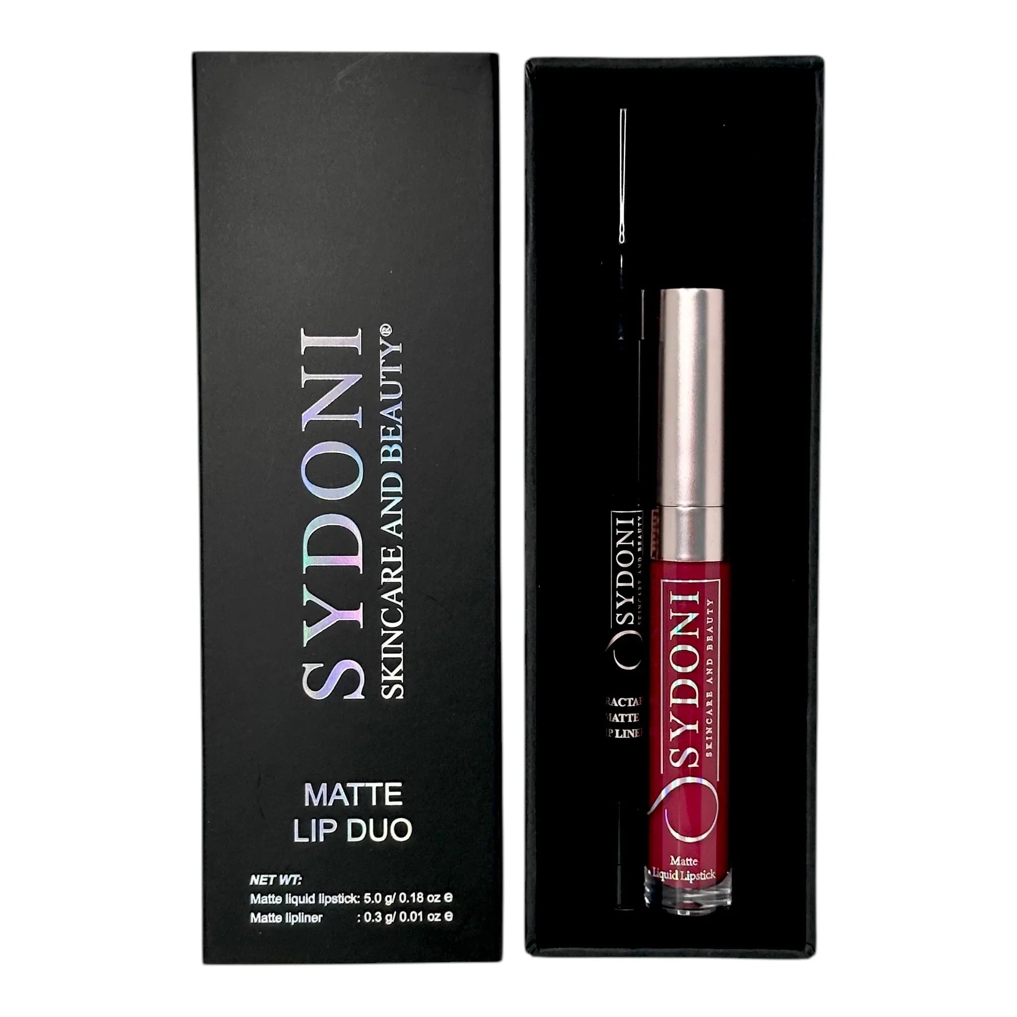 Sydoni MERLOT (Sultry Berry) Matte Liquid Lipstick with Berry Lip Pencil