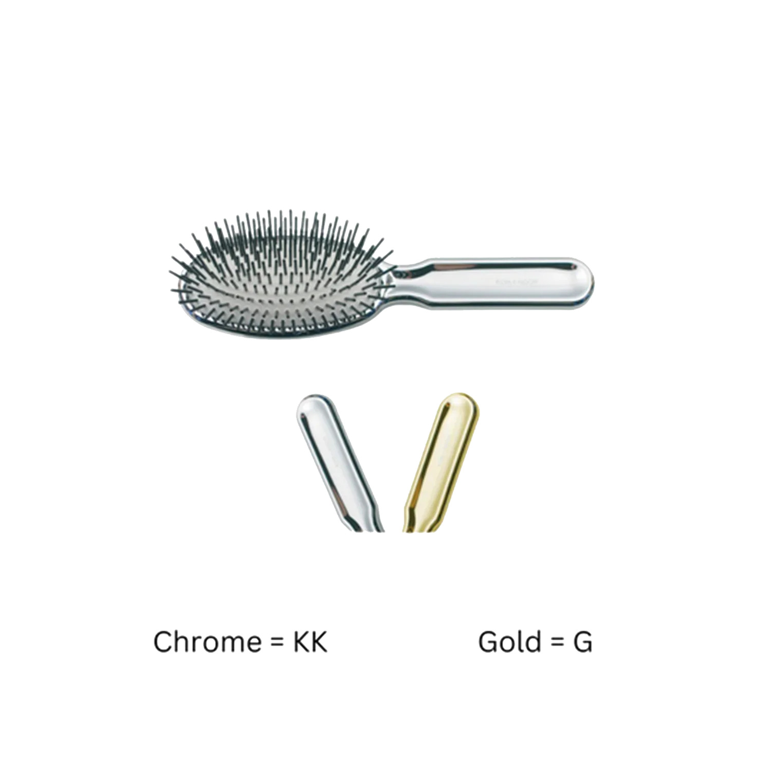 KOH-I-NOOR Metallic Pneumatic Oval Synthetic Pin Hairbrush