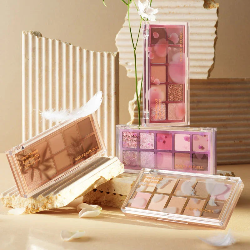 Nature Republic New Mood Eyeshadow Palette 01 Woody Mellow