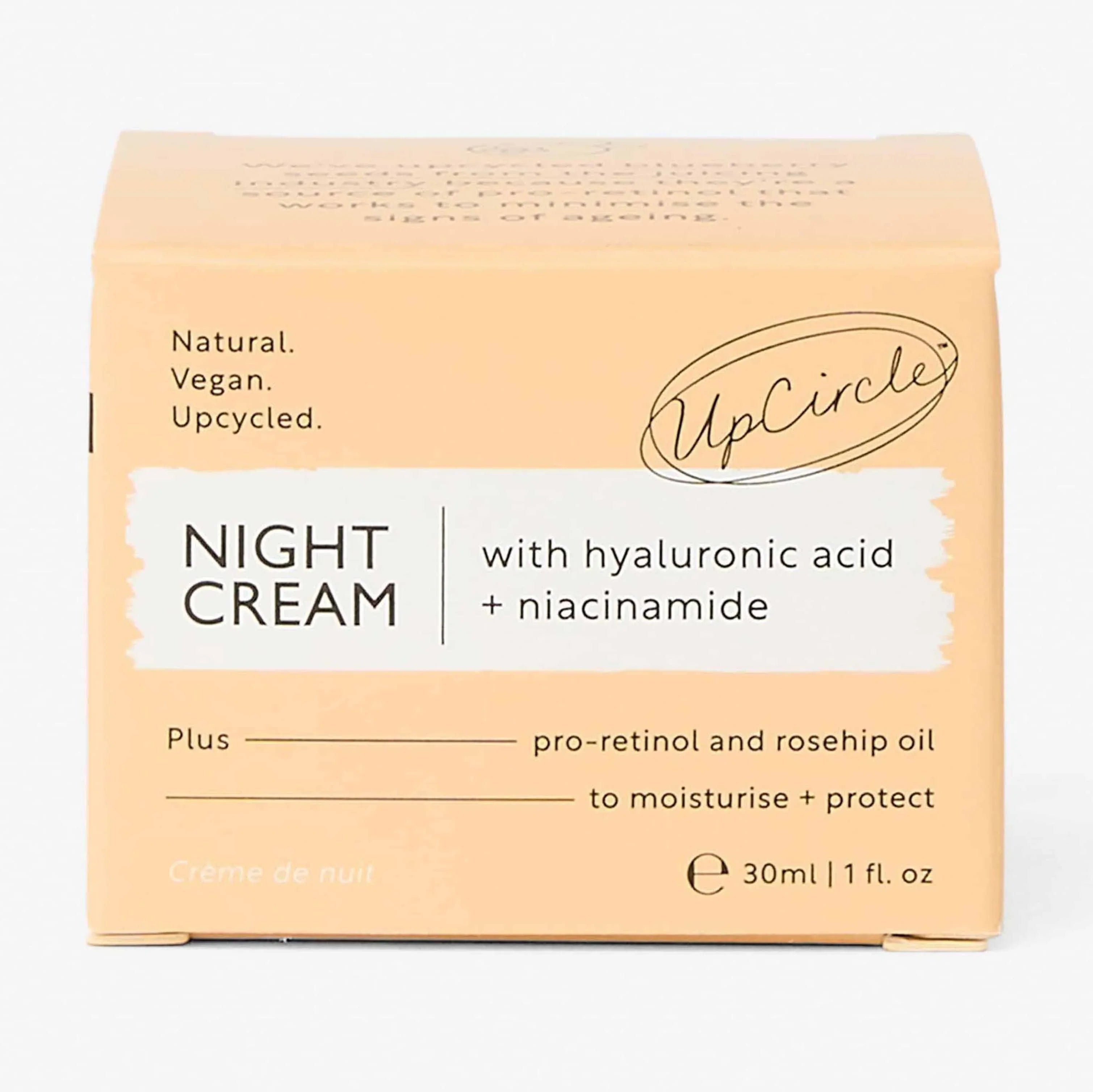 UpCircle Night Cream with Hyaluronic Acid + Niacinamide - Travel Size