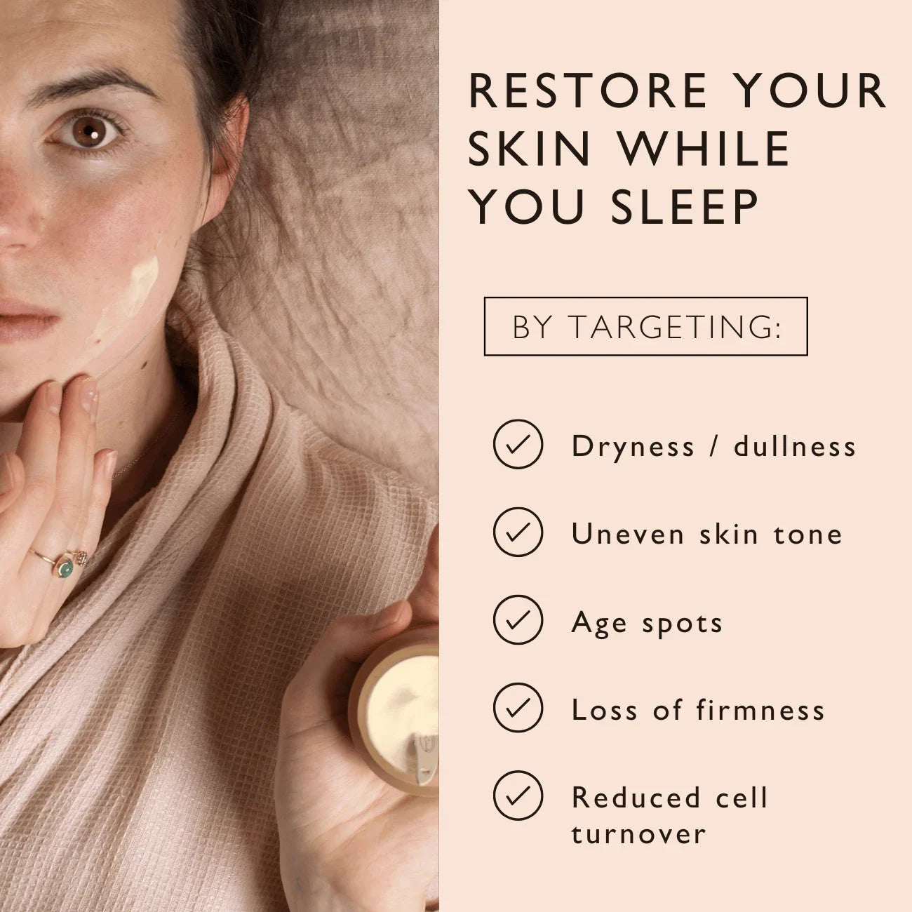 UpCircle Night Cream with Hyaluronic Acid + Niacinamide - Travel Size