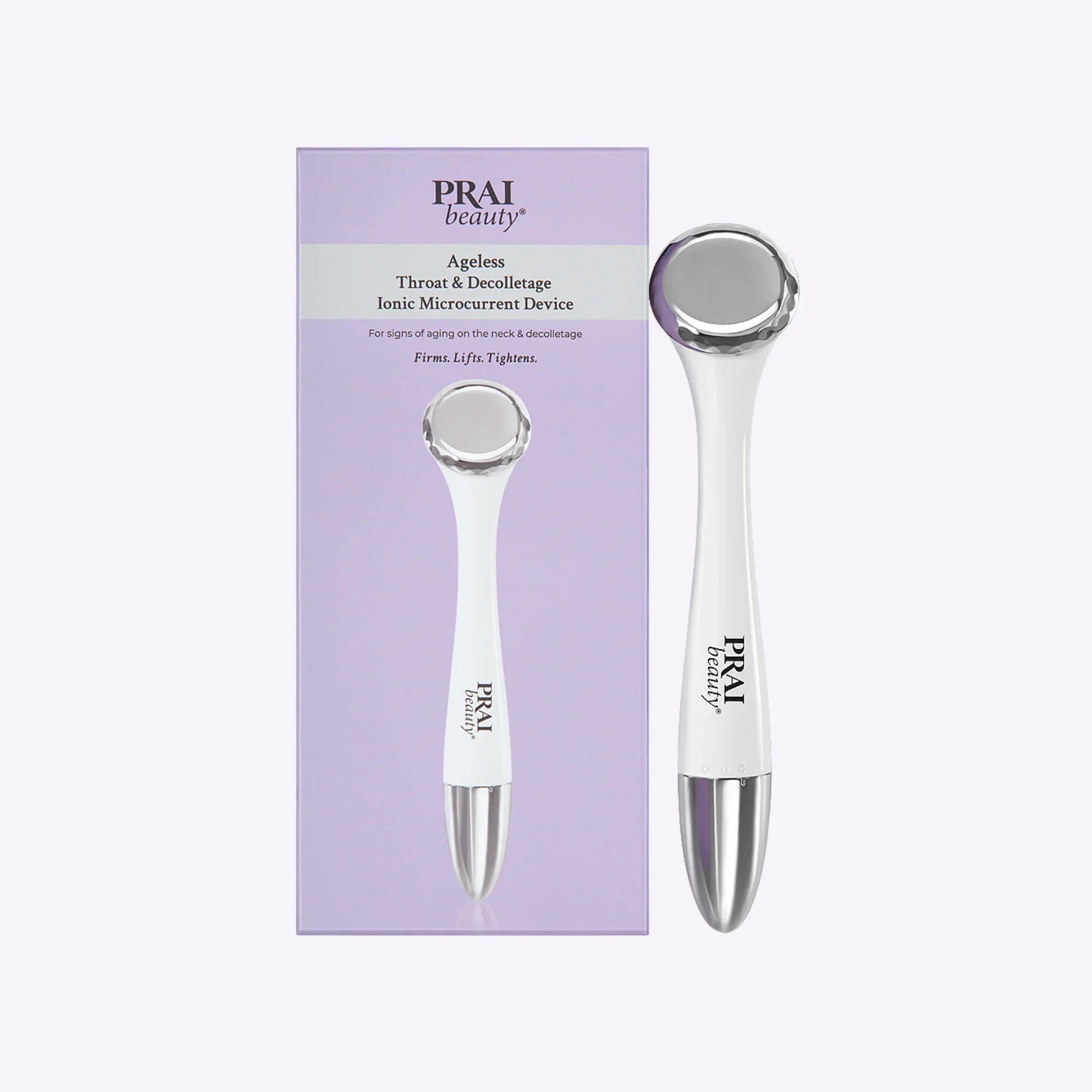 PRAI Beauty Ageless Throat & Decolletage Ionic Microcurrent Device