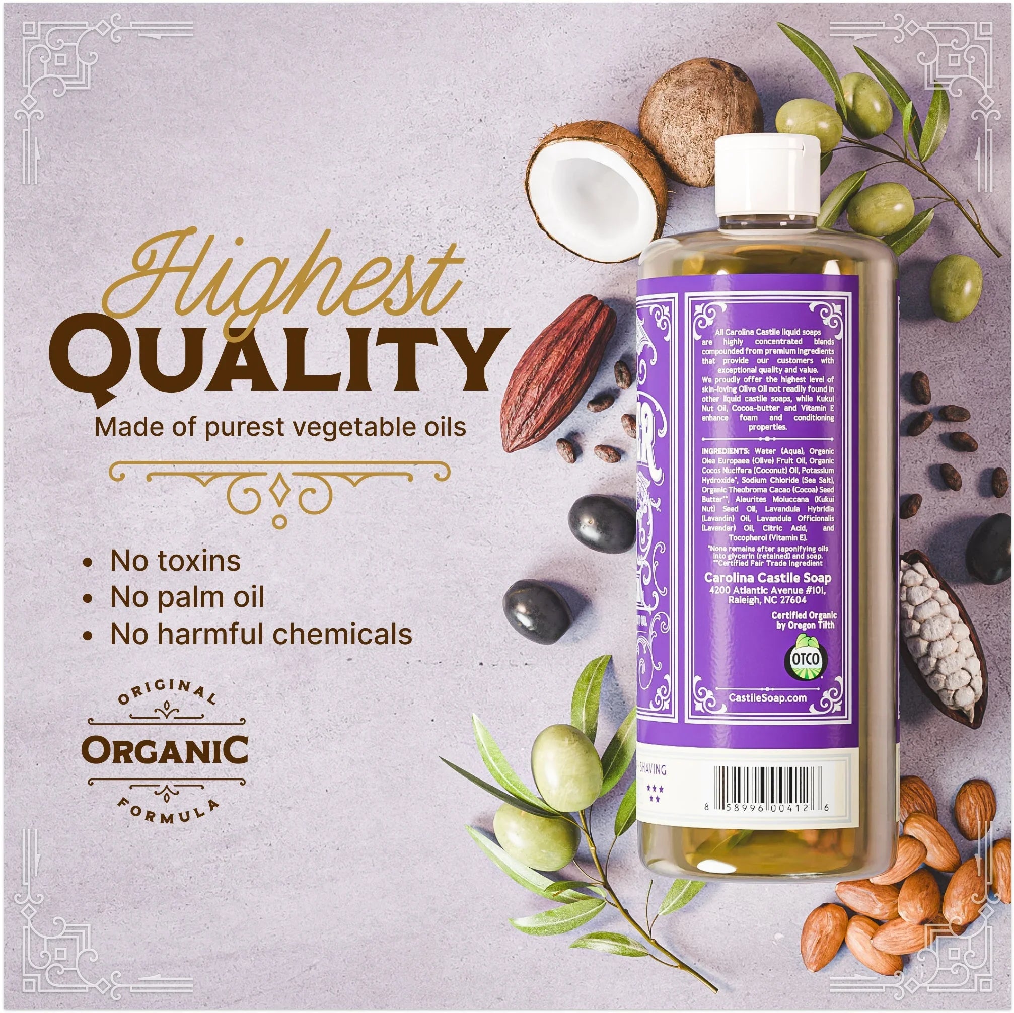 Carolina Castile Soap Lavender Castile Soap