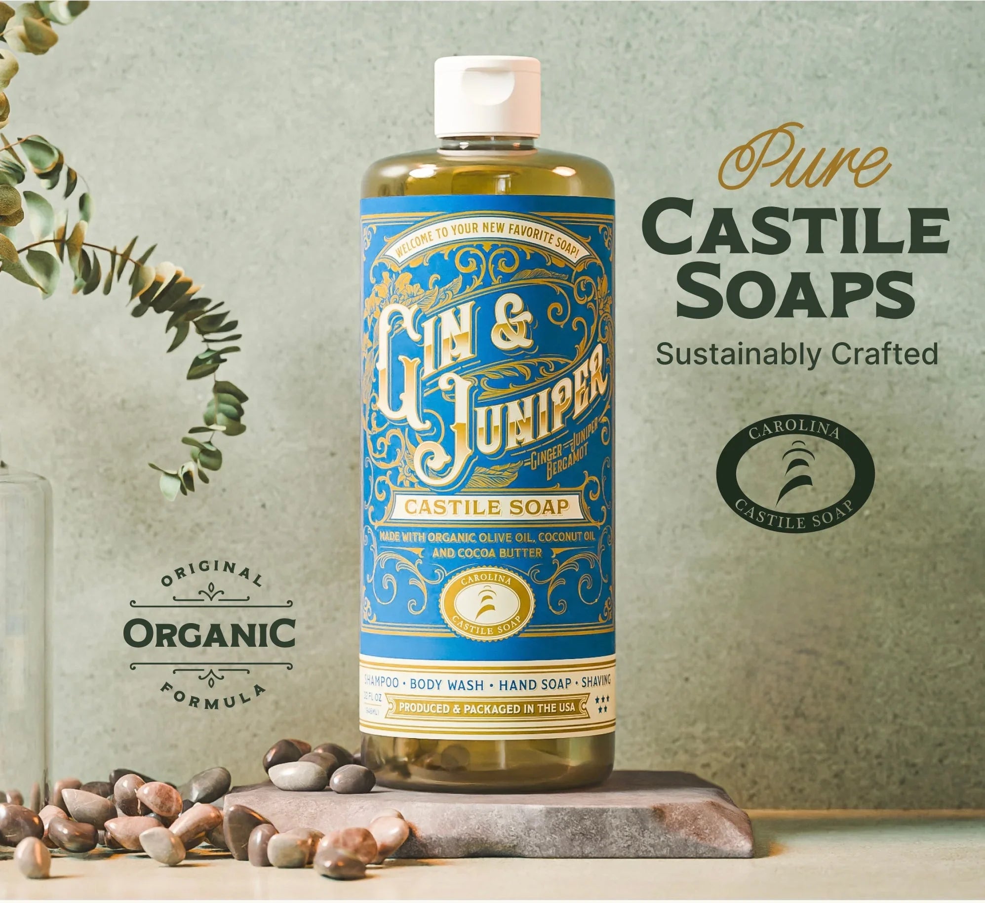 Carolina Castile Soap Gin & Juniper Castile Soap