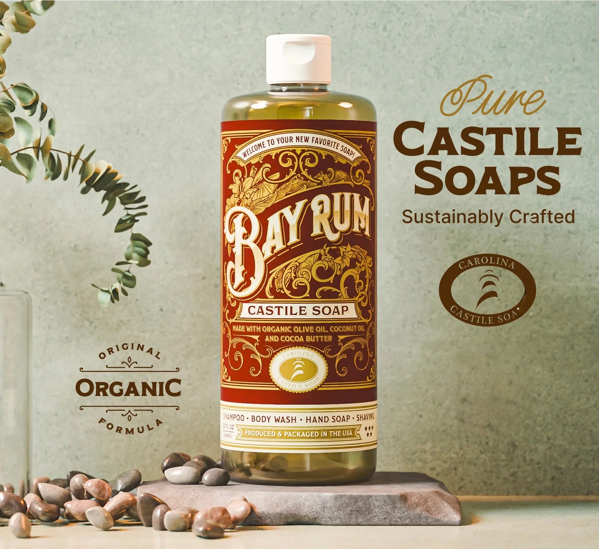 Carolina Castile Soap Bay Rum Castile Soap