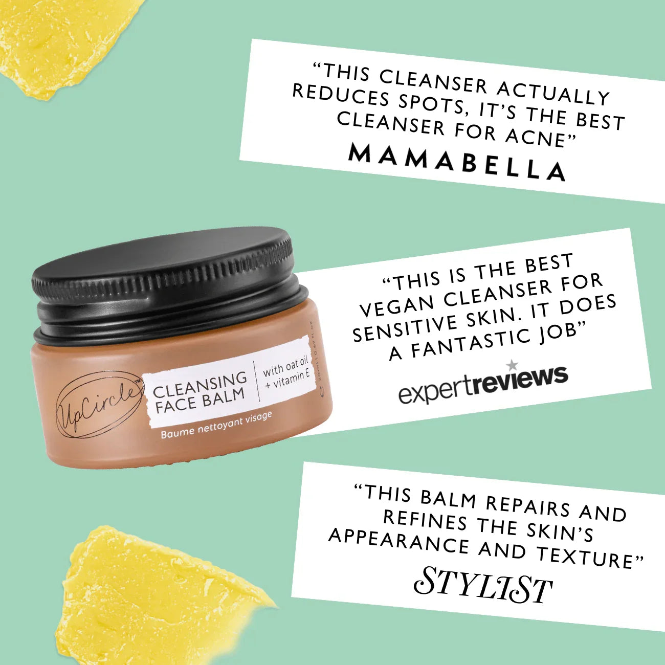 UpCircle Cleansing Face Balm with Oat Oil + Vitamin E - Travel Size