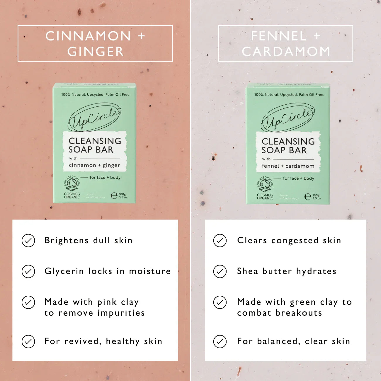 UpCircle Fennel + Cardamom Chai Cleansing Bar