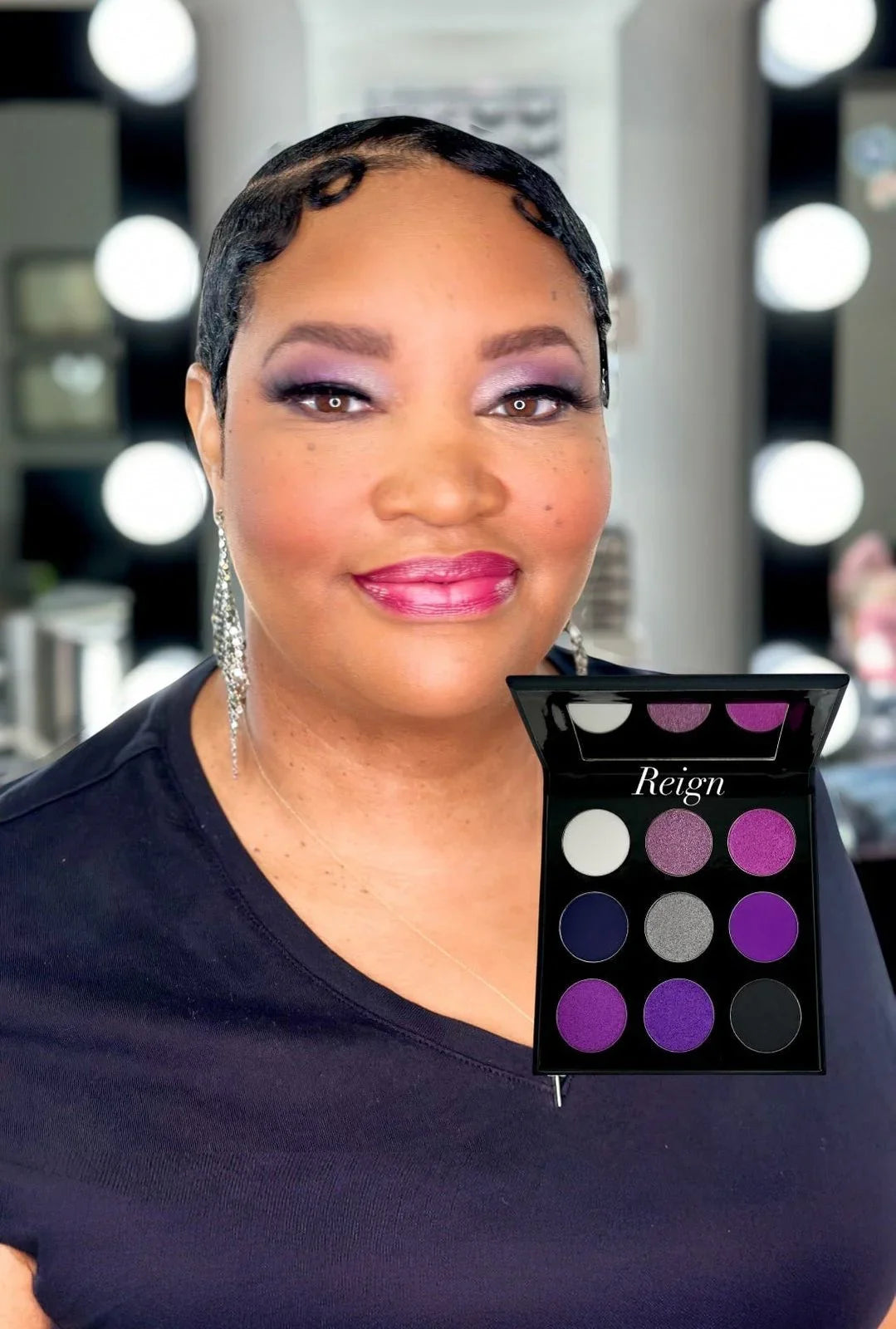 Sydoni REIGN EYESHADOW PALETTE  | Highly Pigmented Purple Matte & Shimmer Shades