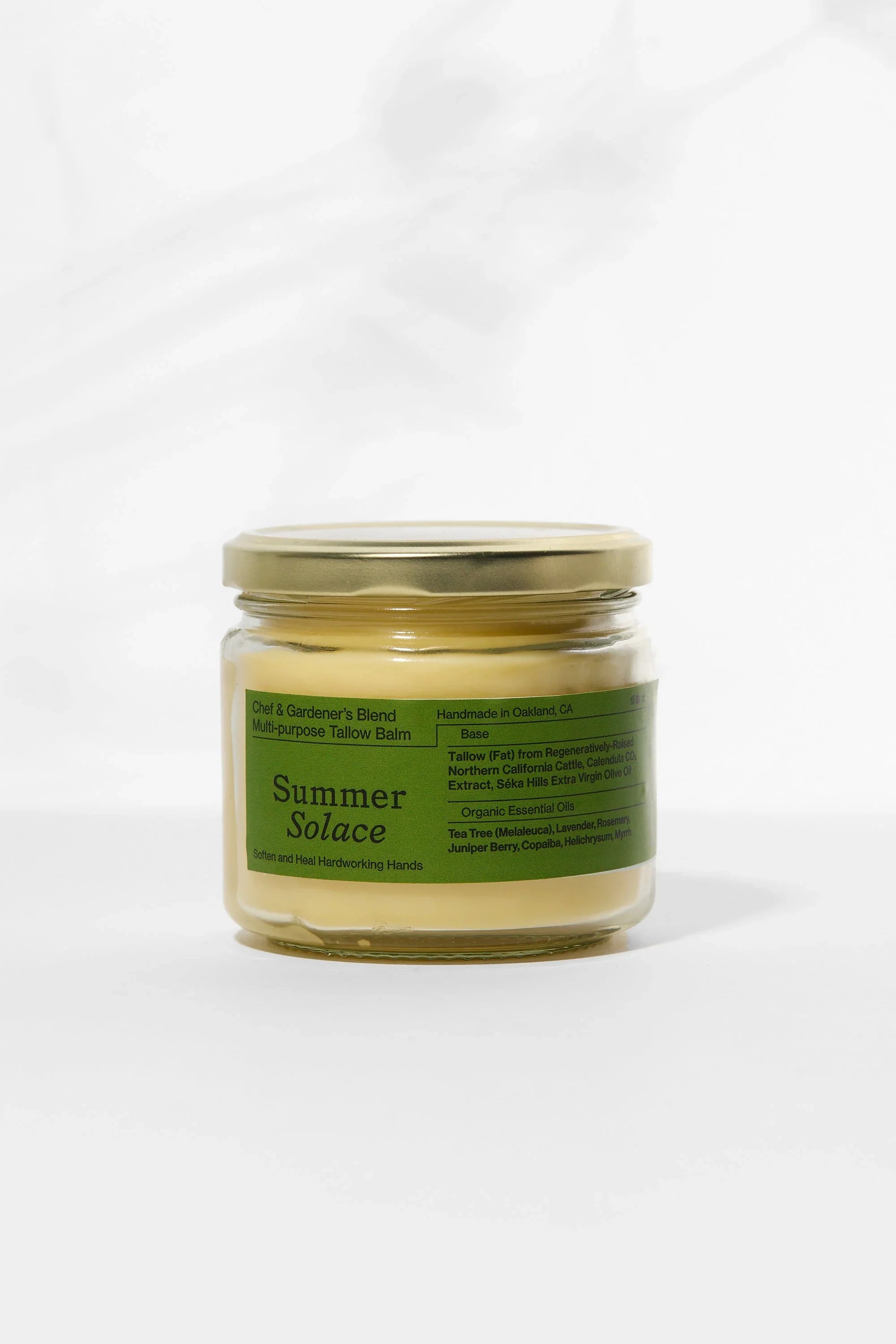 Summer Solace Tallow Chef & Gardener’s Healing Balm – Rosemary, Myrrh & Tea Tree