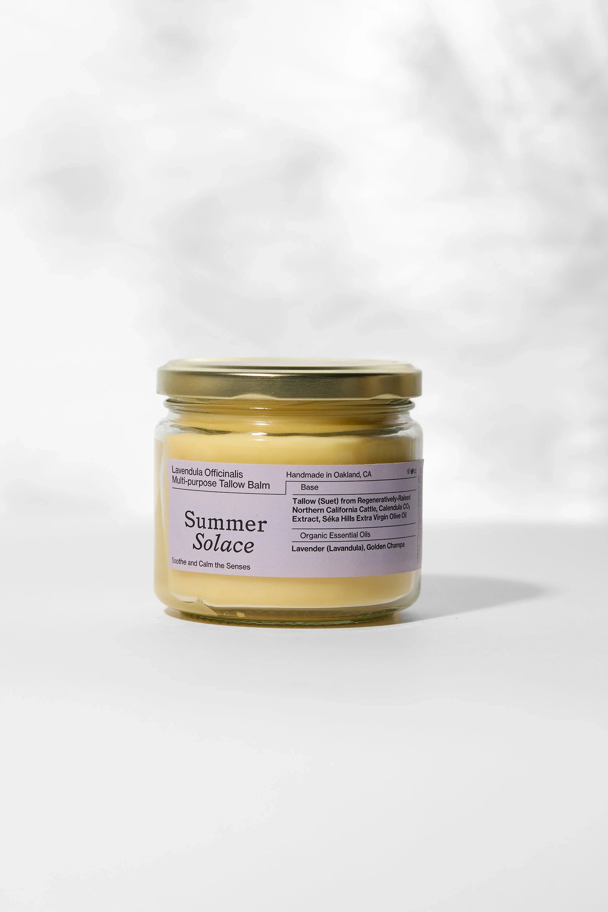 Summer Solace Tallow Lavendula Balm – Calming Floral Blend | Lavender & Golden Champa