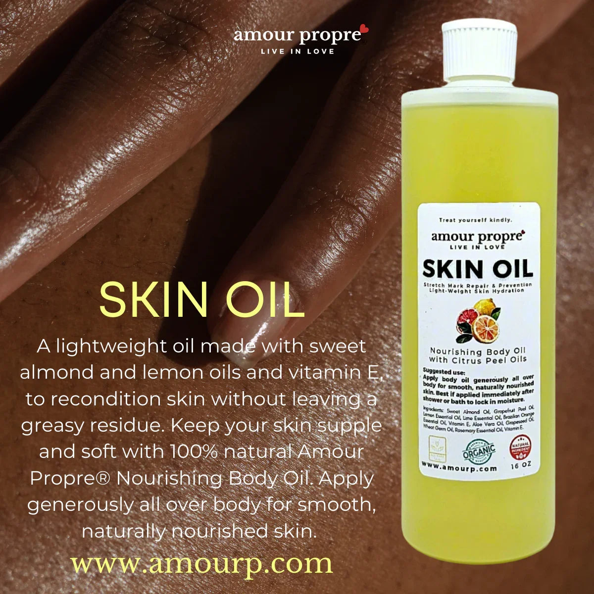 Amour Propre® Skin Oil: Stretch Mark Repair Skin Oil