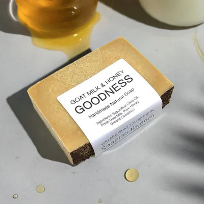 Soaplandia Goat Milk & Honey Goodness Soap, Unscented - Image 1