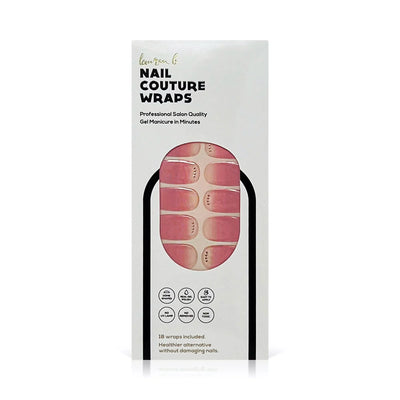 laurenbbeauty Soft Pink Gradient Embellished Gel Nail Wrap - Image 1