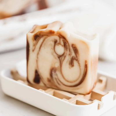 Pretty farm girl Sweet Almond + Honey Handmade Tallow and Goat Milk Soap Bar - Image 1