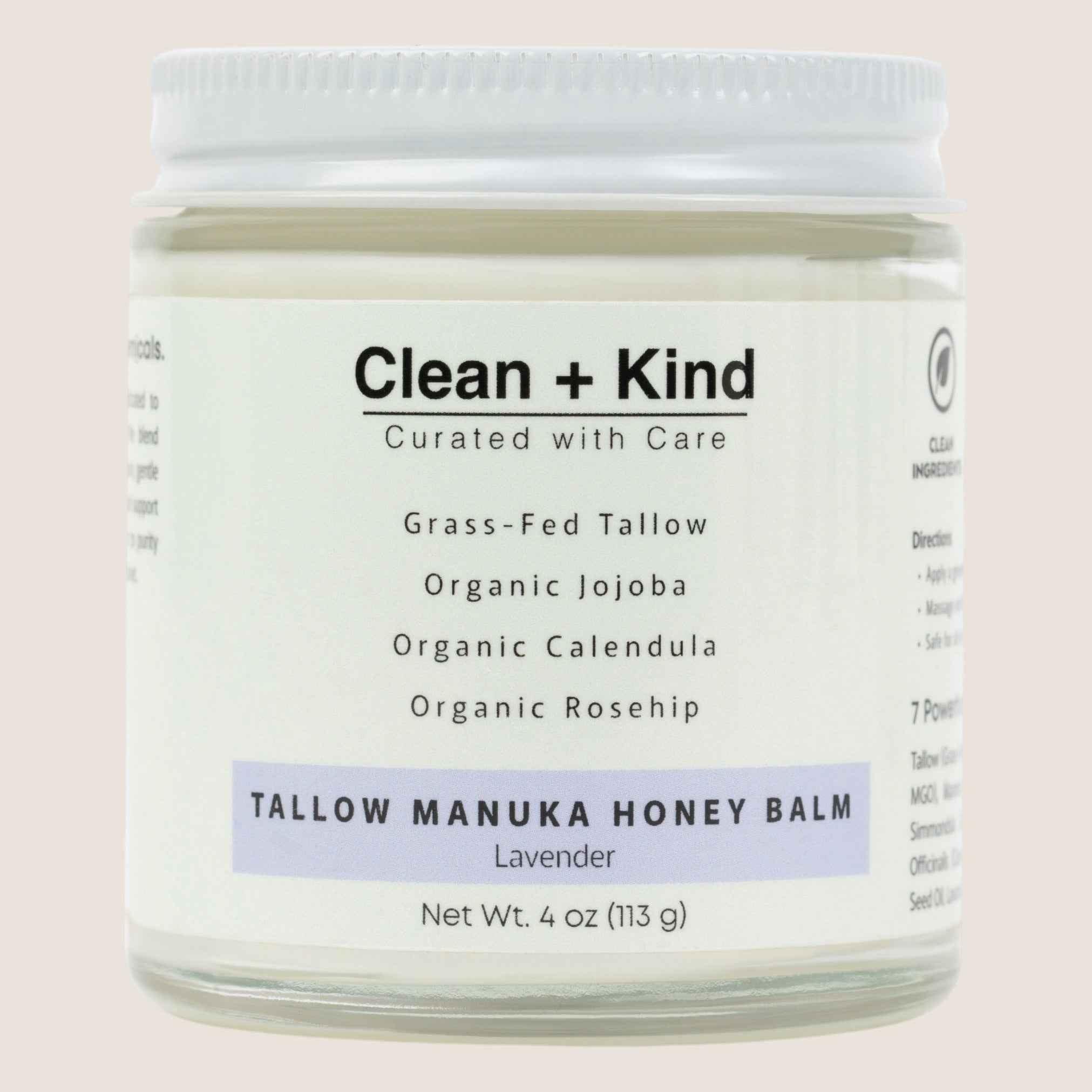 Clean + Kind Whipped Tallow Honey Balm