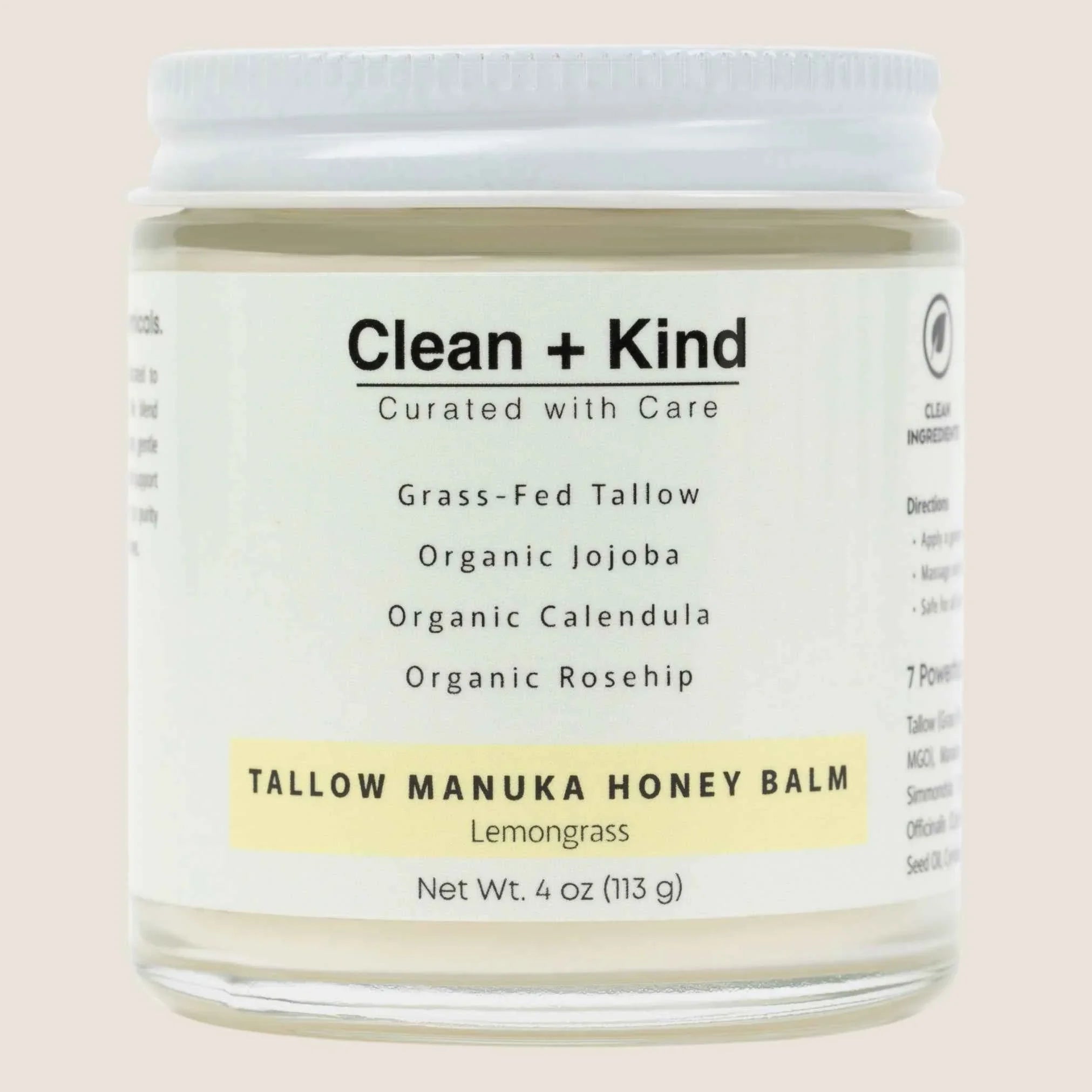 Clean + Kind Whipped Tallow Honey Balm