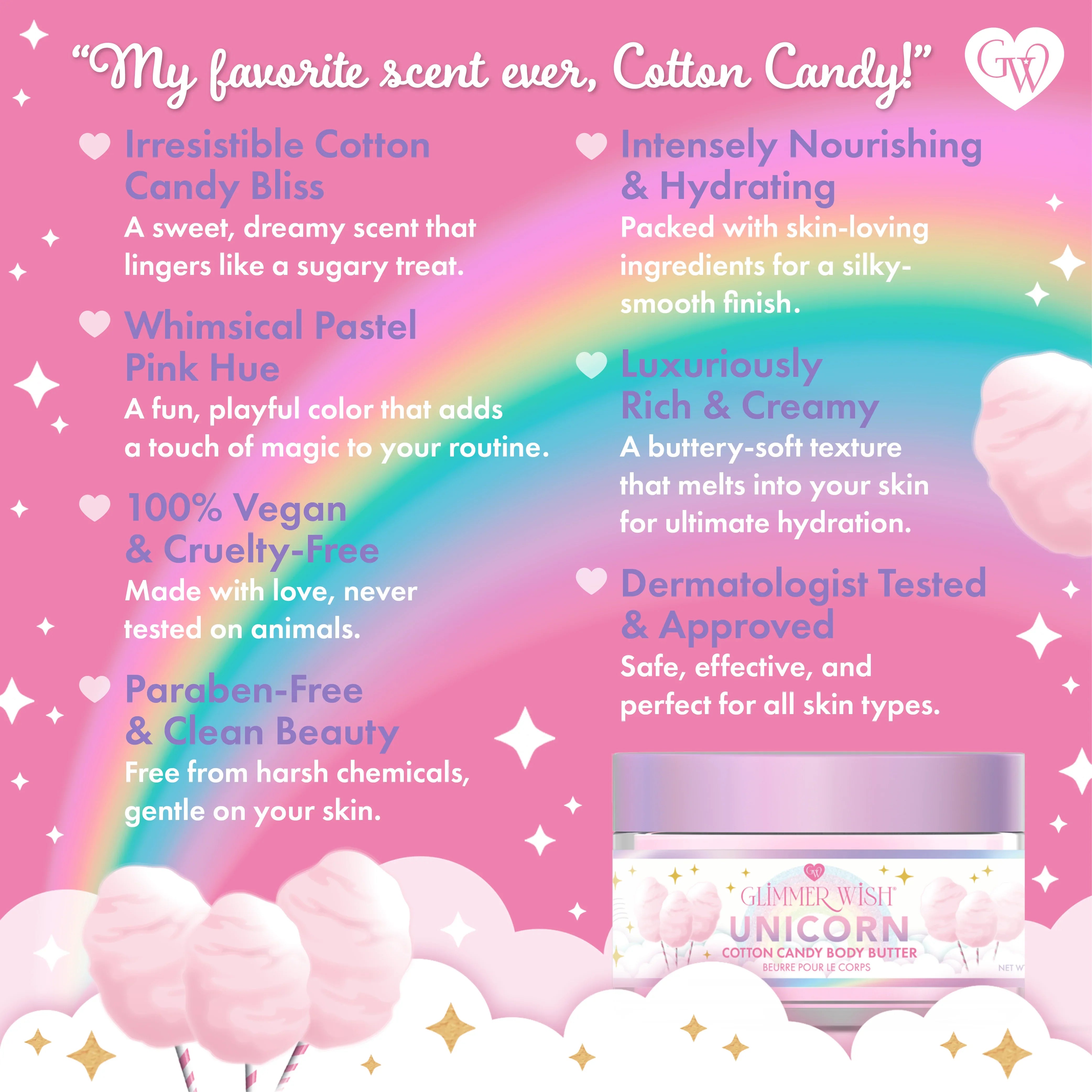 Glimmer Wish Unicorn Whipped Body Butter
