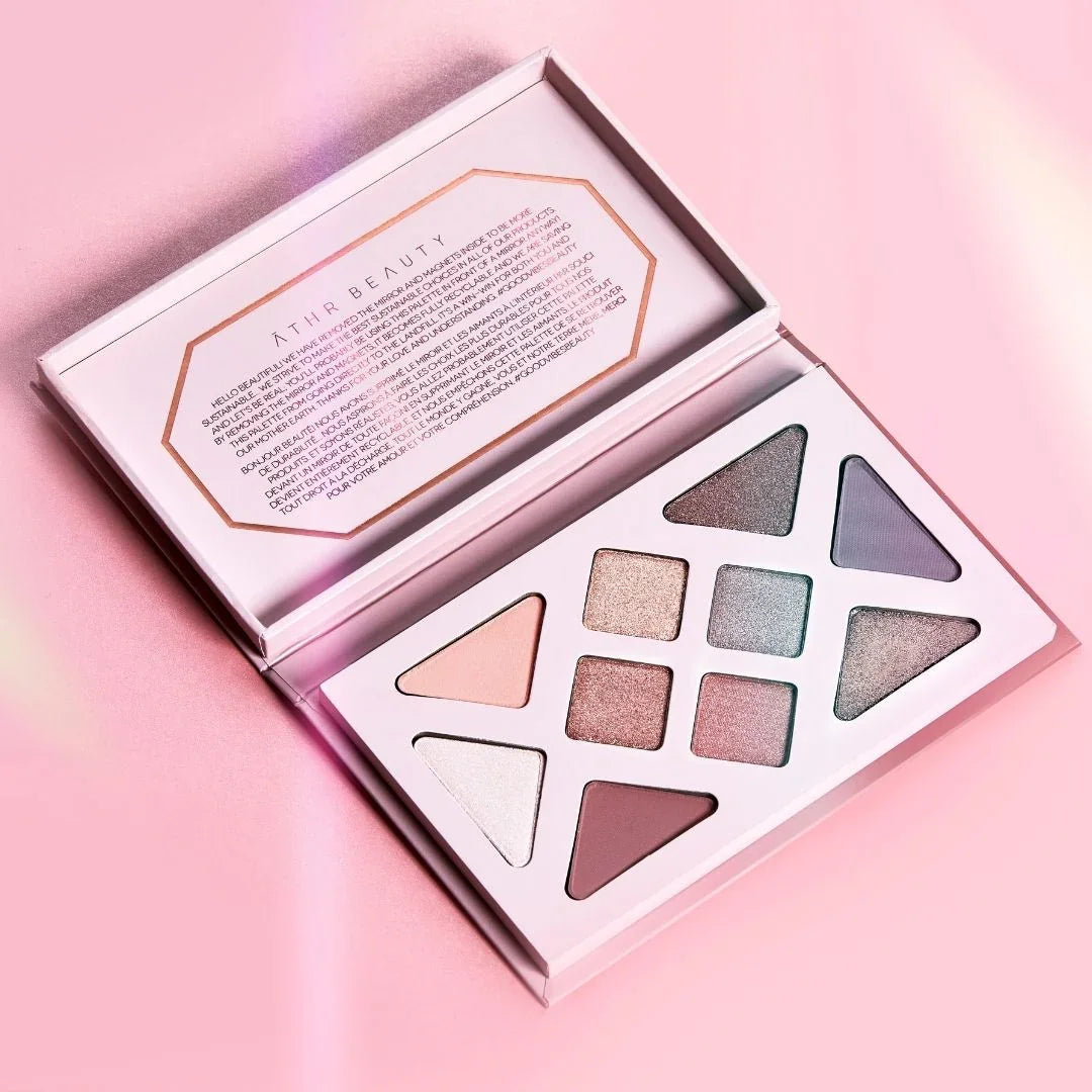 ĀTHR Beauty Rose Quartz Crystal Eyeshadow Palette