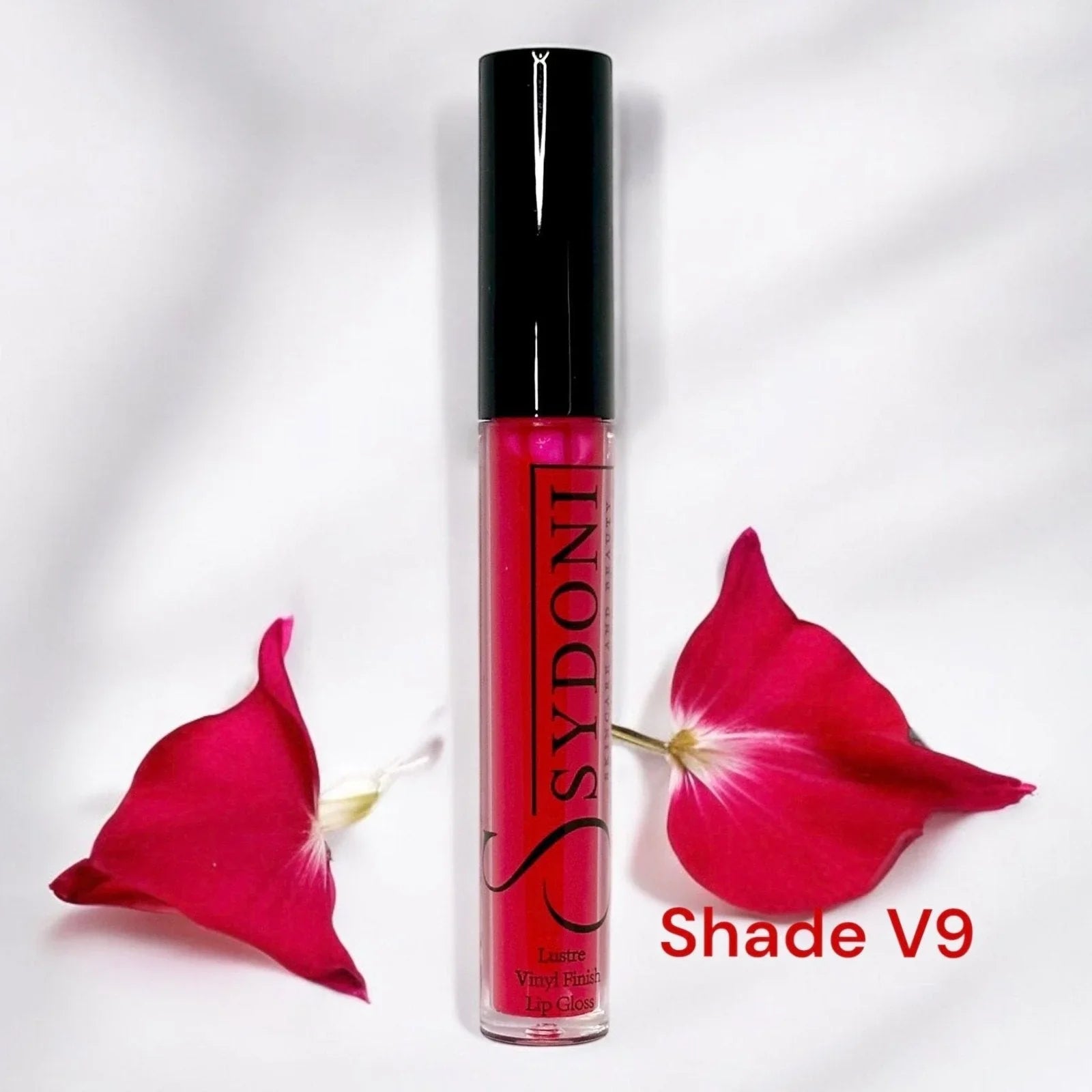 Sydoni SHADE V9 LUSTRE VINYL FINISH LIPGLOSS - Deep Red with Cool Undertone