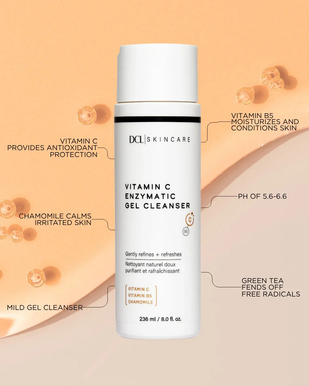 DCL Skincare Vitamin C Enzymatic Gel Cleanser