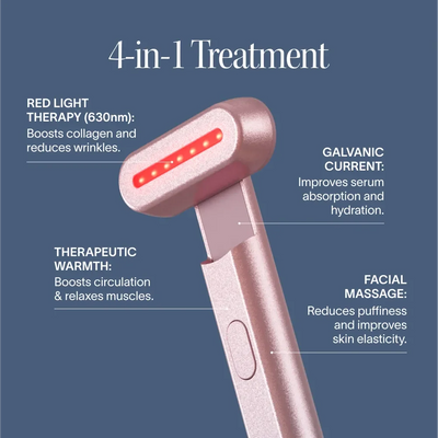 Solawave 4-in-1 Red Light Therapy Wand & Activating Serum Kit - Image 3