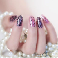 Pink False Nails
