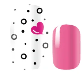 Candied Nails Pink Valentine Heart