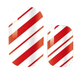 Candied Nails Candy Cane