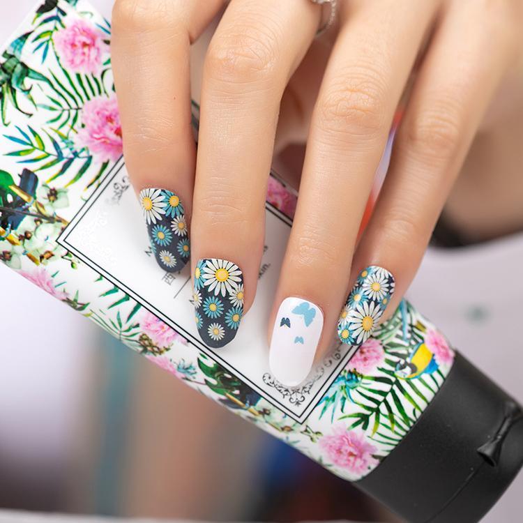 Candied Nails Daisy's and Butterflies