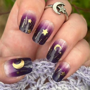 Candied Nails Purple Skies