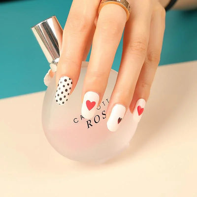 Candied Nails Polka Dot Hearts - Image 1