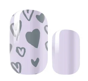 Candied Nails Lavender Hearts - Image 1