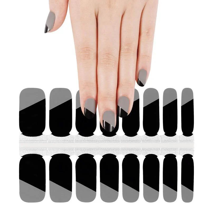 Candied Nails Black Grey