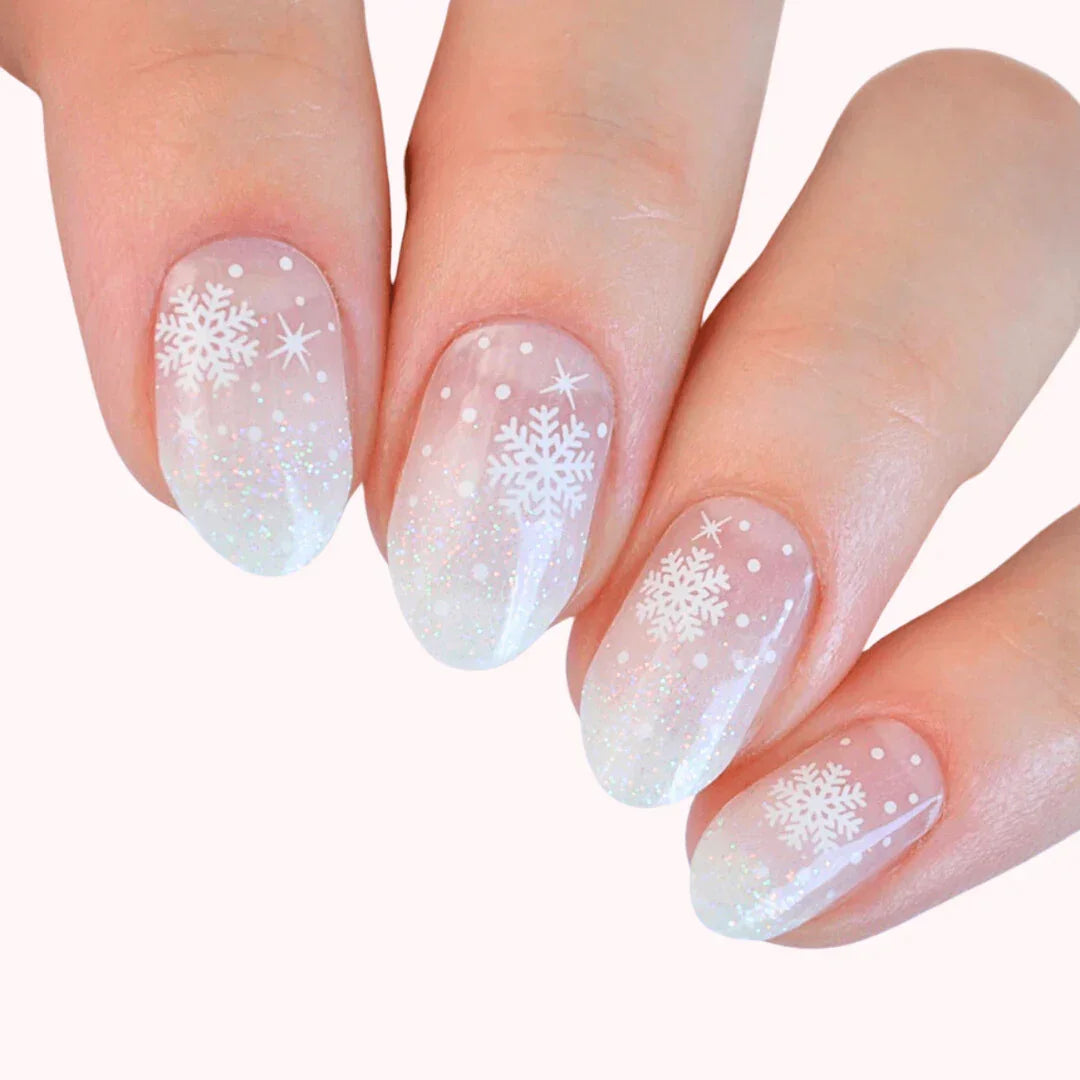 Candied Nails Winter Snowflakes