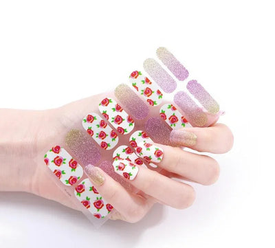 Candied Nails Roses Gel Nails - Image 1