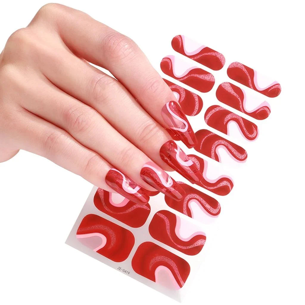 Candied Nails Liptstick Gel Nails